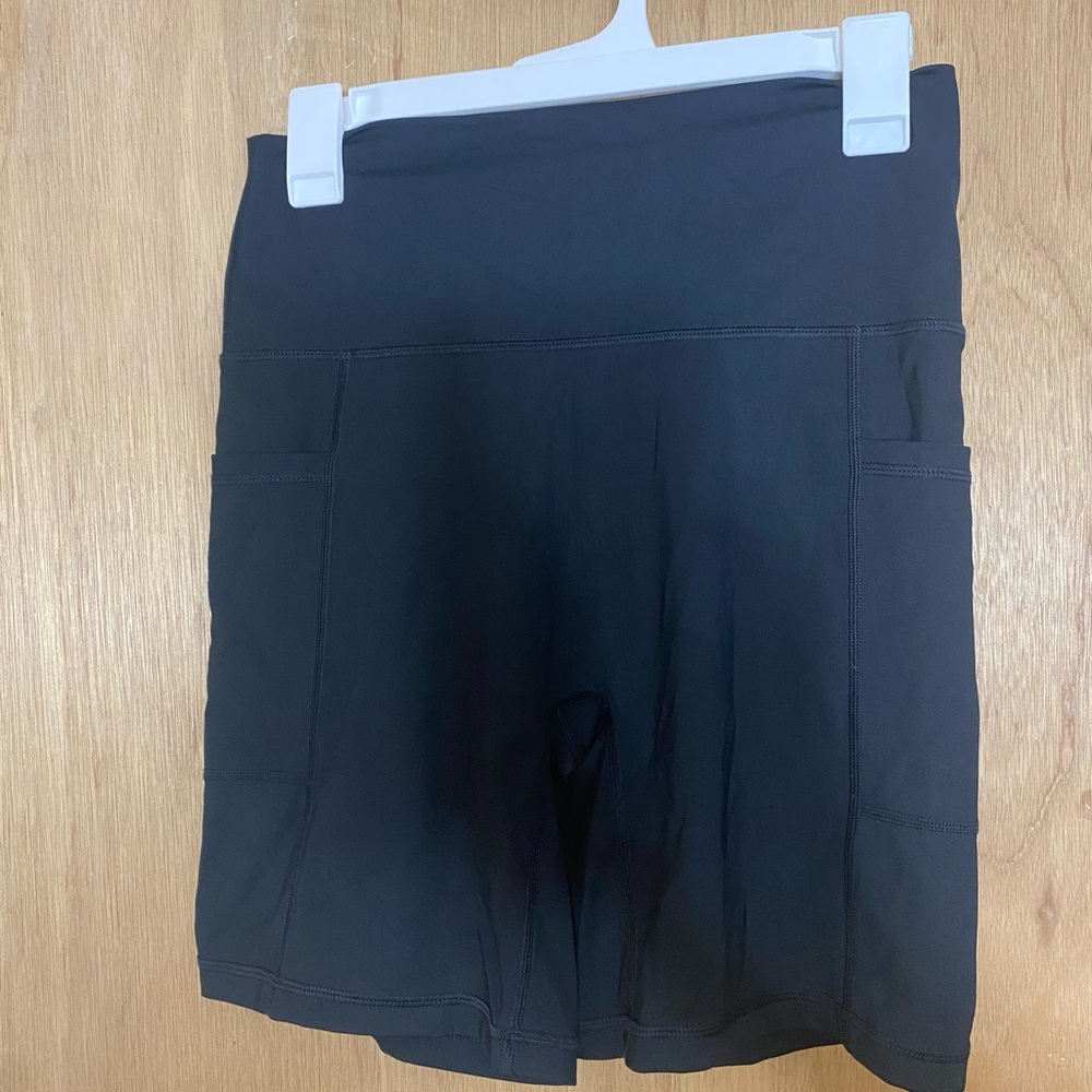 Aerie Black Bike Shorts with Wide Waistband